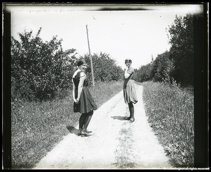 Two Girls on Path